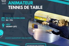 Animateur Tennis de Table Handisport